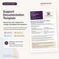 Support Documentation Template