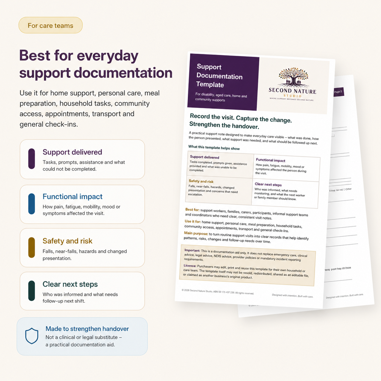 Support Documentation Template